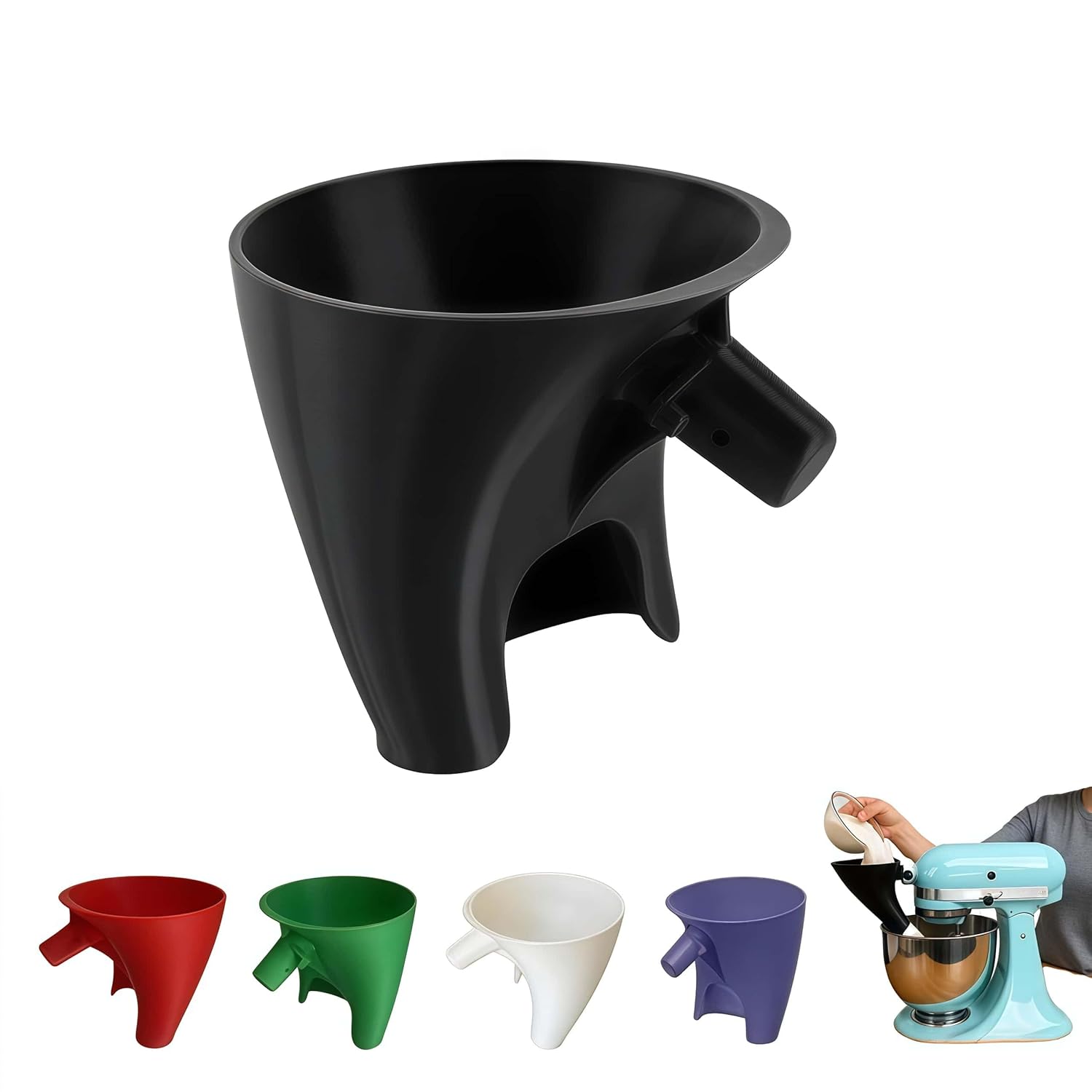 Kitchen Aid Baking Mixer - キッチンエイドミキサー用小麦粉ファンネルミキサー 5クォート チルトヘッドスタンドミキサー用飛散防止アタッチメント 5食器洗い機対応 ベーキングツール