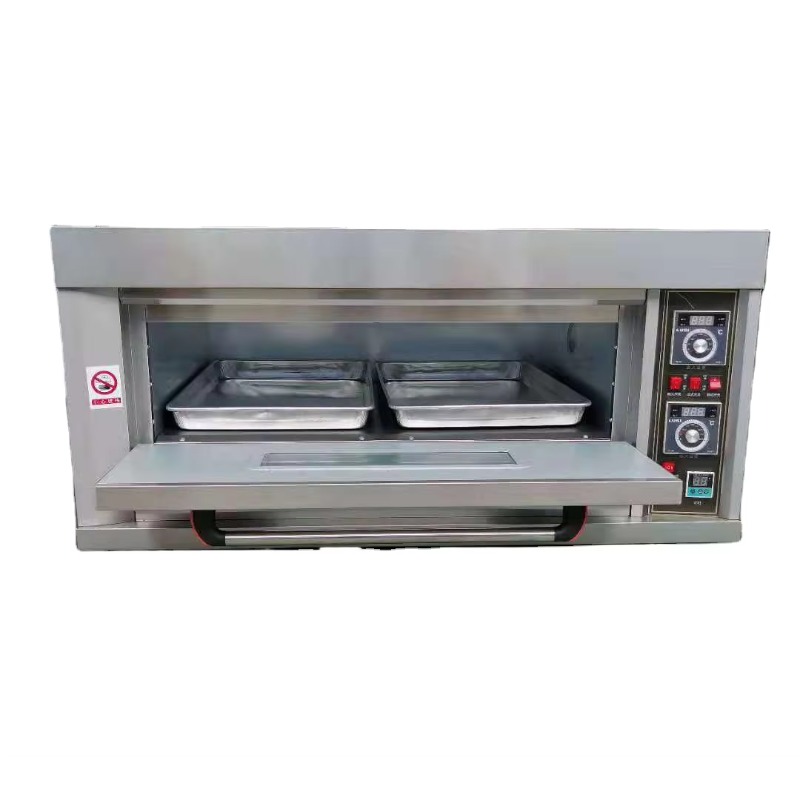 Commercial Kitchen For Baking - ピザ、ピタパン、カップケーキ用業務用オーブン、レストラン厨房向け、1段1トレイ、2段2トレイ、ガス・電気オプションあり