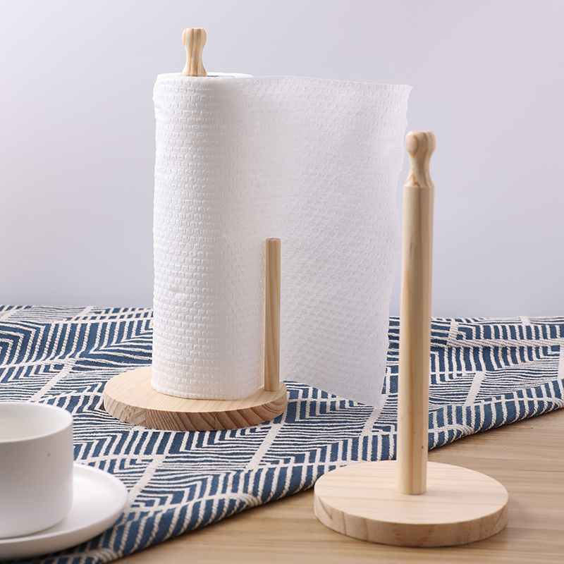 Kitchen Baking Paper Holder - 1個の木製ペーパータオルホルダー - キッチン＆レストランロールディスペンサー