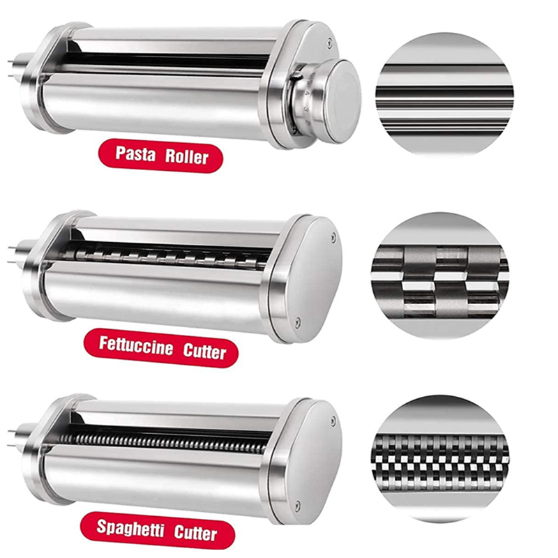 Kitchen Aid Baking Mixer - KitchenAid パスタローラーフェットチーネスパゲッティカッターセット KitchenAid KA 洗えるスタンドステンレスミキサースパゲッティメーカーカッター