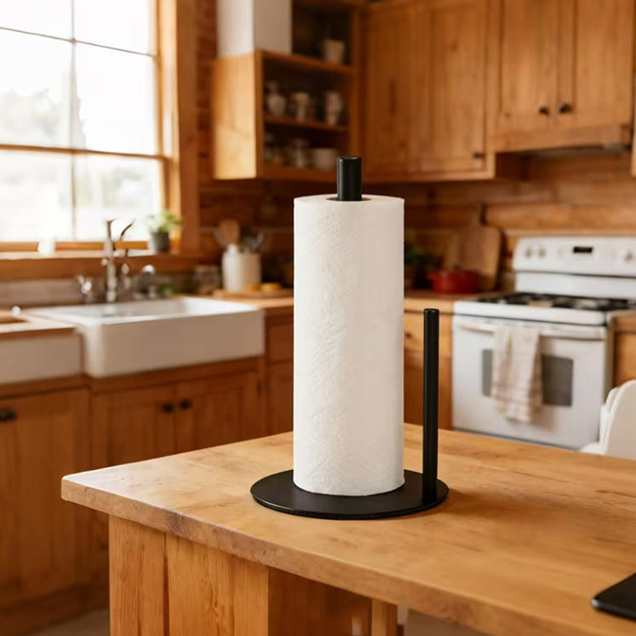 ステンレス製キッチンロールホルダー、重みのあるベース付き - - Kitchen Baking Paper Holder のレビューと価格