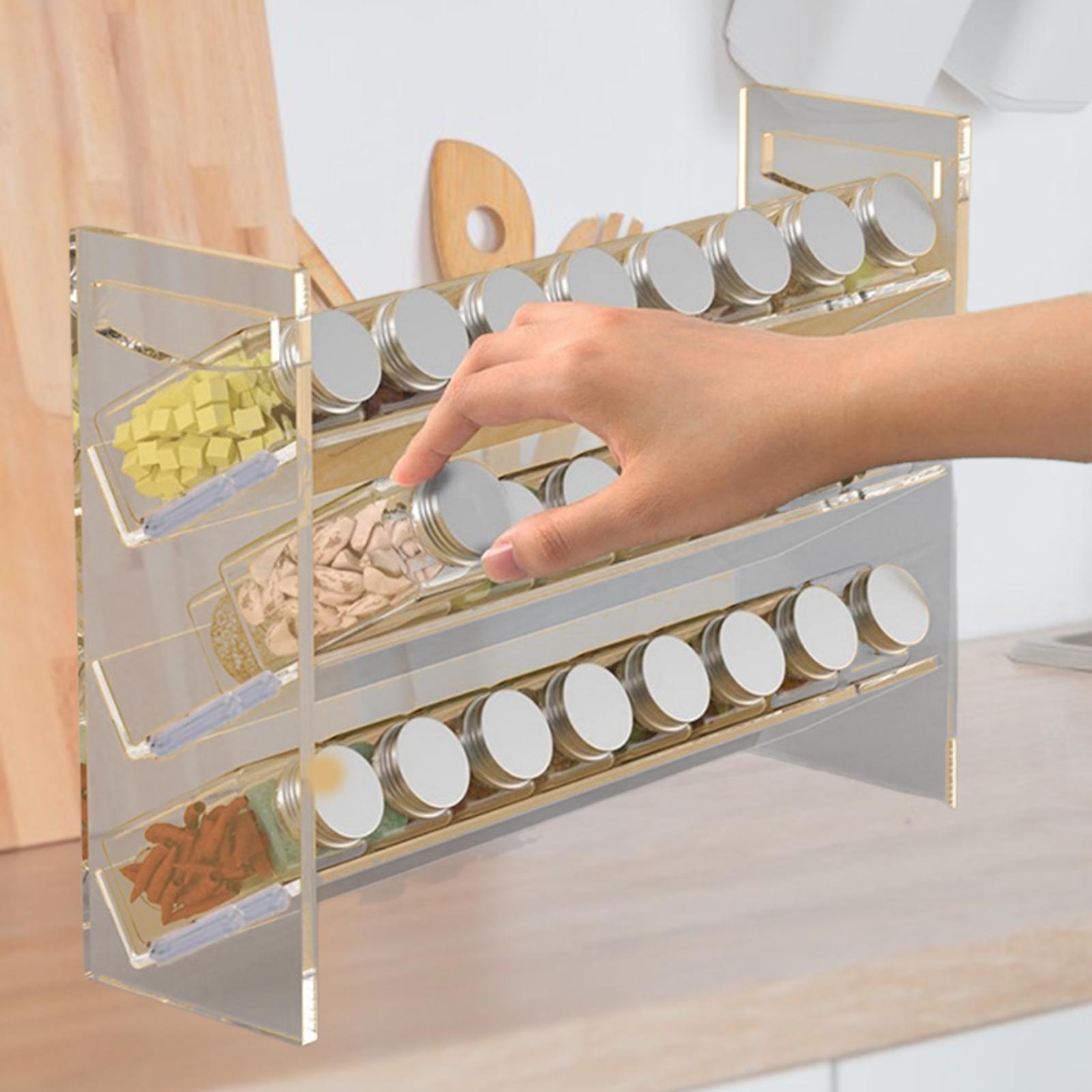 キッチンパントリー用アクリルスパイスラック、香水オーガナイザ - Kitchen Baking Pantry のレビューと価格