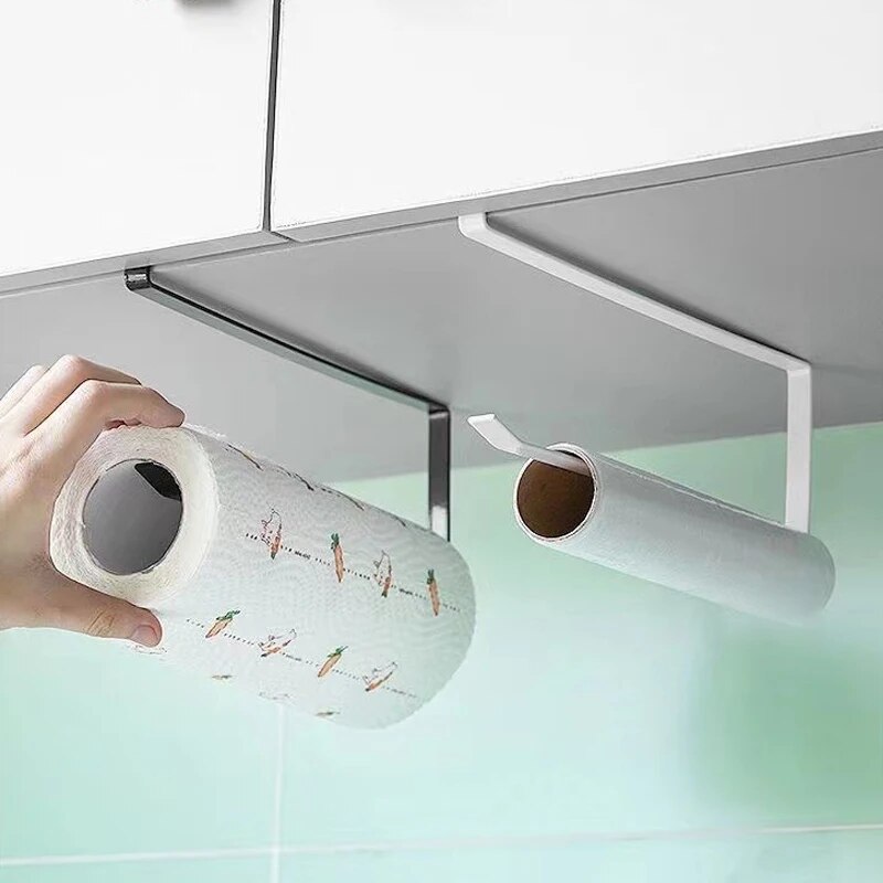 ペーパーロールホルダー タオルラック クリングフィルム収納ラ - Kitchen Baking Paper Holder のレビューと価格