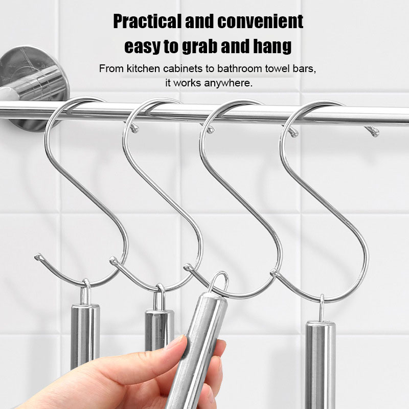 ステンレス鋼 S フック浴室収納ラックホルダー S ハンガー - Kitchen Baking Rack のレビューと価格