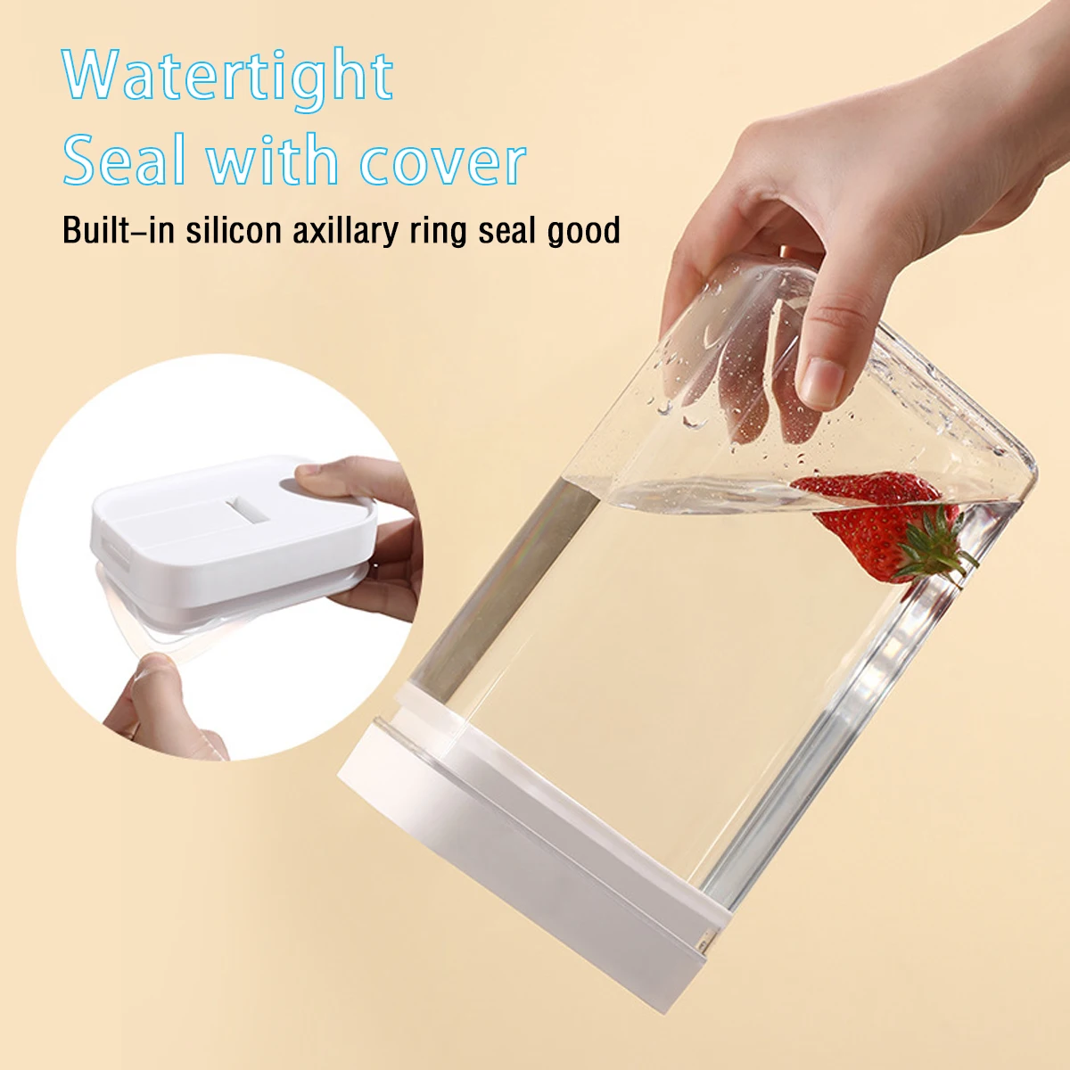 パスタ収納ボックス透明プラスチック穀物シールタンクスパゲッテ - Kitchen Bank のレビューと価格