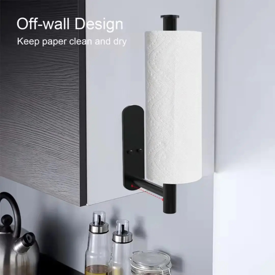 多目的ペーパーロール収納ラック多機能ティッシュホルダーオーガ - Kitchen Baking Paper Holder のレビューと価格