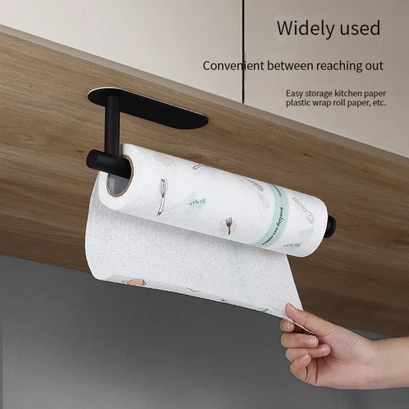 多目的ペーパーロール収納ラック多機能ティッシュホルダーオーガ - Kitchen Baking Paper Holder のレビューと価格