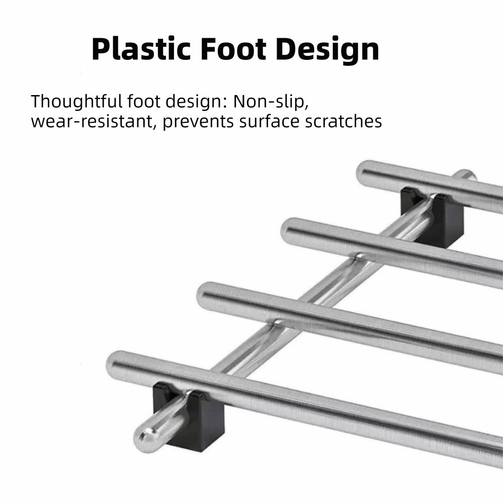 滑り止め付きステンレス製トリベット、耐熱性、耐久性のあるトリ - Kitchen Baking Rack のレビューと価格
