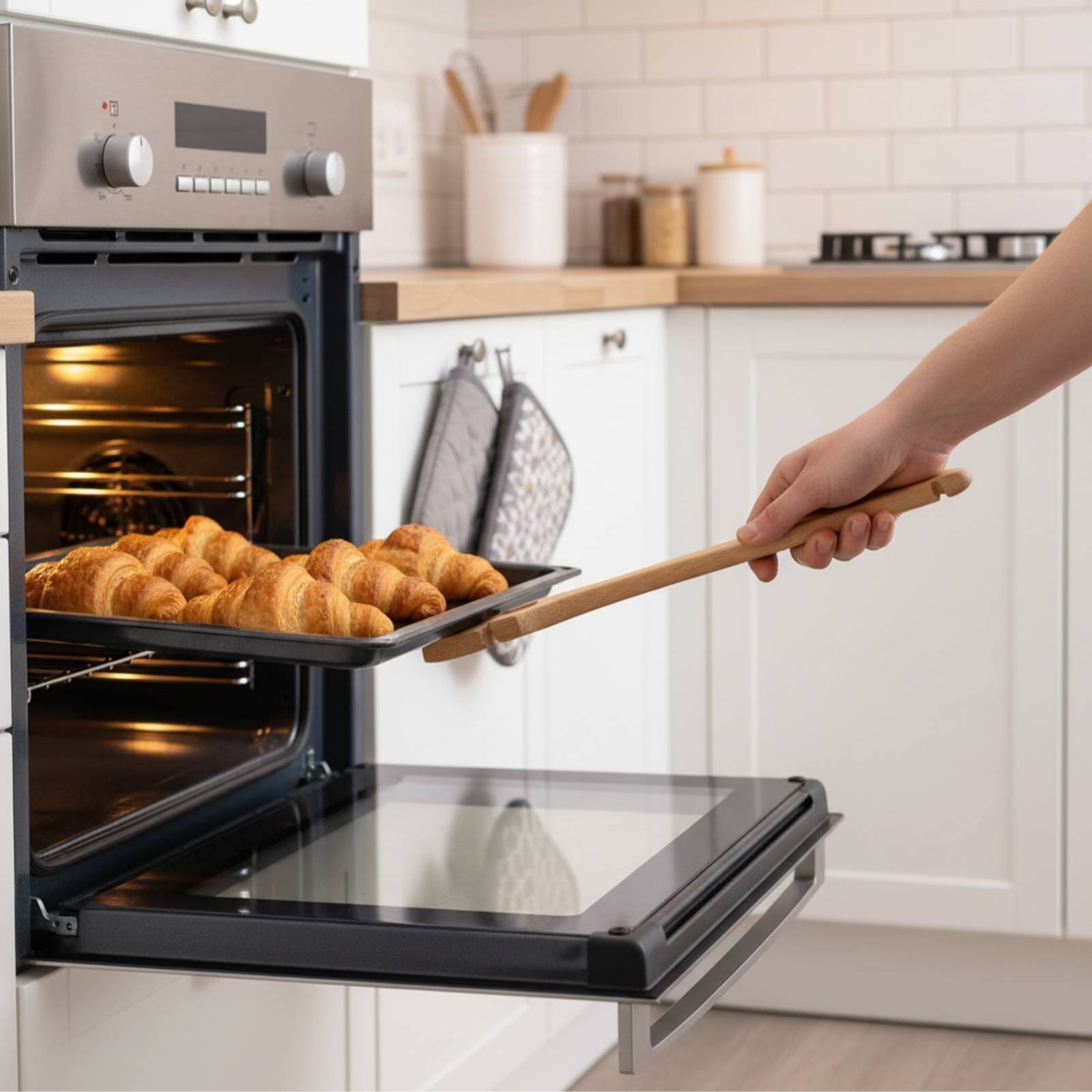 オーブンラックプッシュプルツール火傷防止ベーキングアクセサリ - Kitchen Baking Rack のレビューと価格