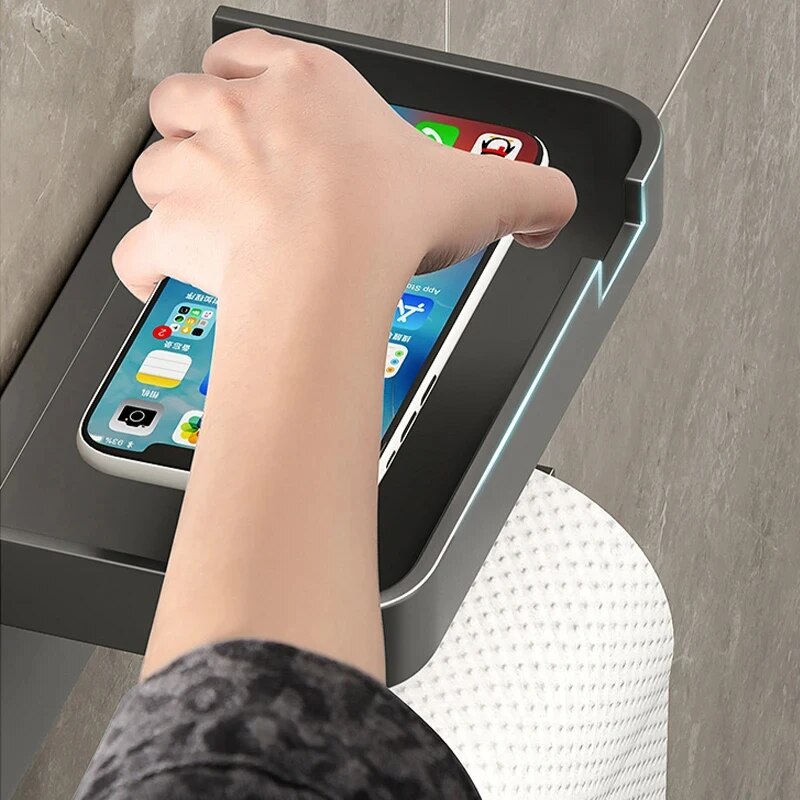 トイレットペーパーホルダー プラスチック製収納ラック キッチ - Kitchen Baking Paper Holder のレビューと価格