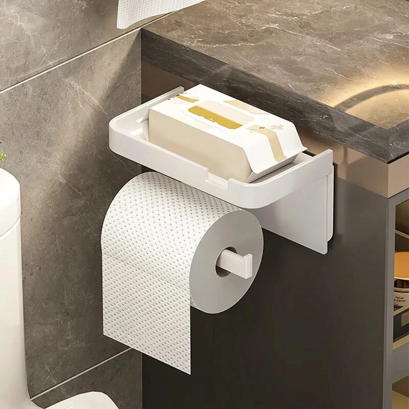 トイレットペーパーホルダー プラスチック製収納ラック キッチ - Kitchen Baking Paper Holder のレビューと価格
