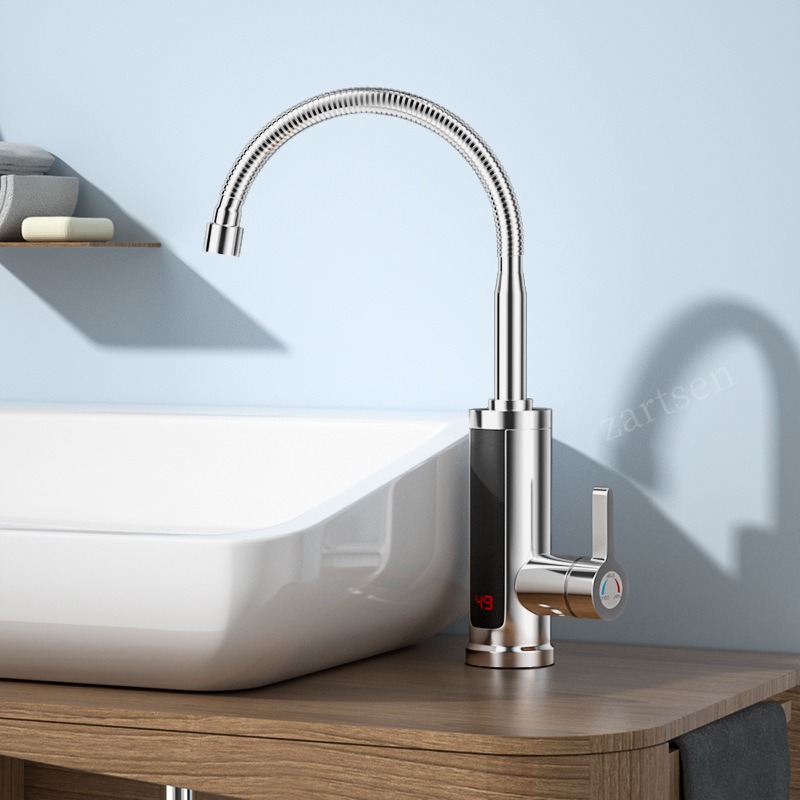 キッチン蛇口電気タップキッチンタップ瞬間湯沸かし器加熱可能  - Kitchen Baking Mixer のレビューと価格
