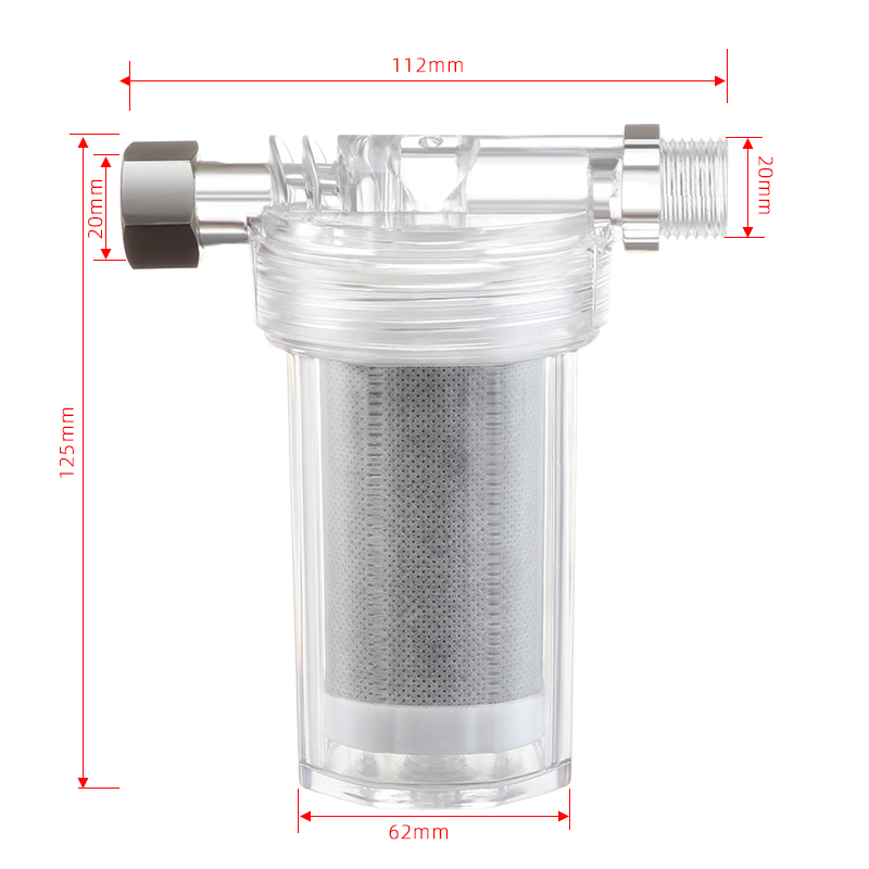1PC 浄水器出力ユニバーサルシャワーフィルター活性炭シャワ - Kitchen Baking Mixer のレビューと価格