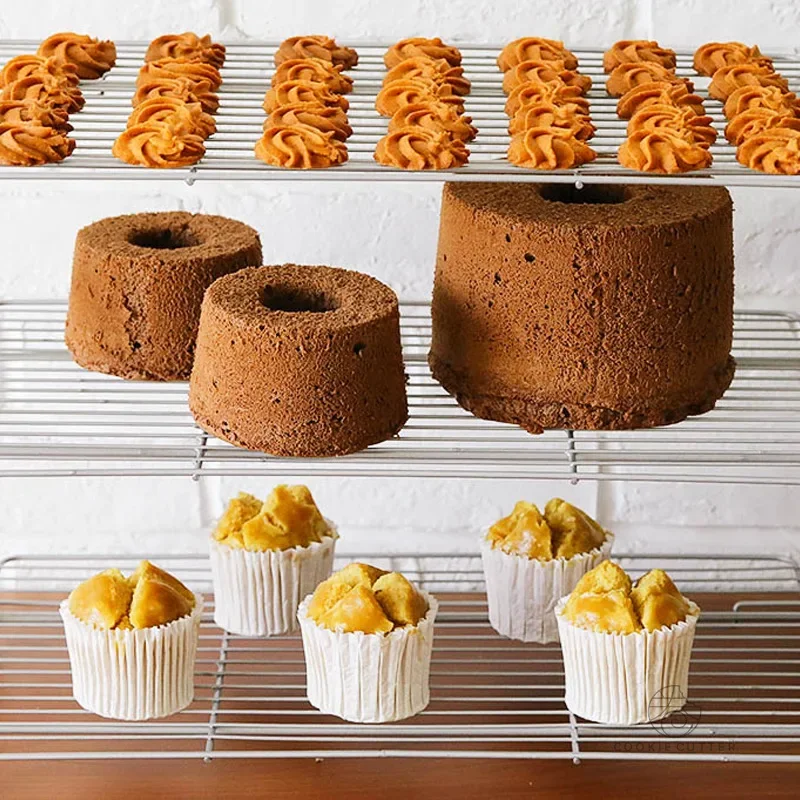 折りたたみ式多層ケーキ冷却ラックノンスティック放熱ペストリー - Kitchen Baking Rack のレビューと価格