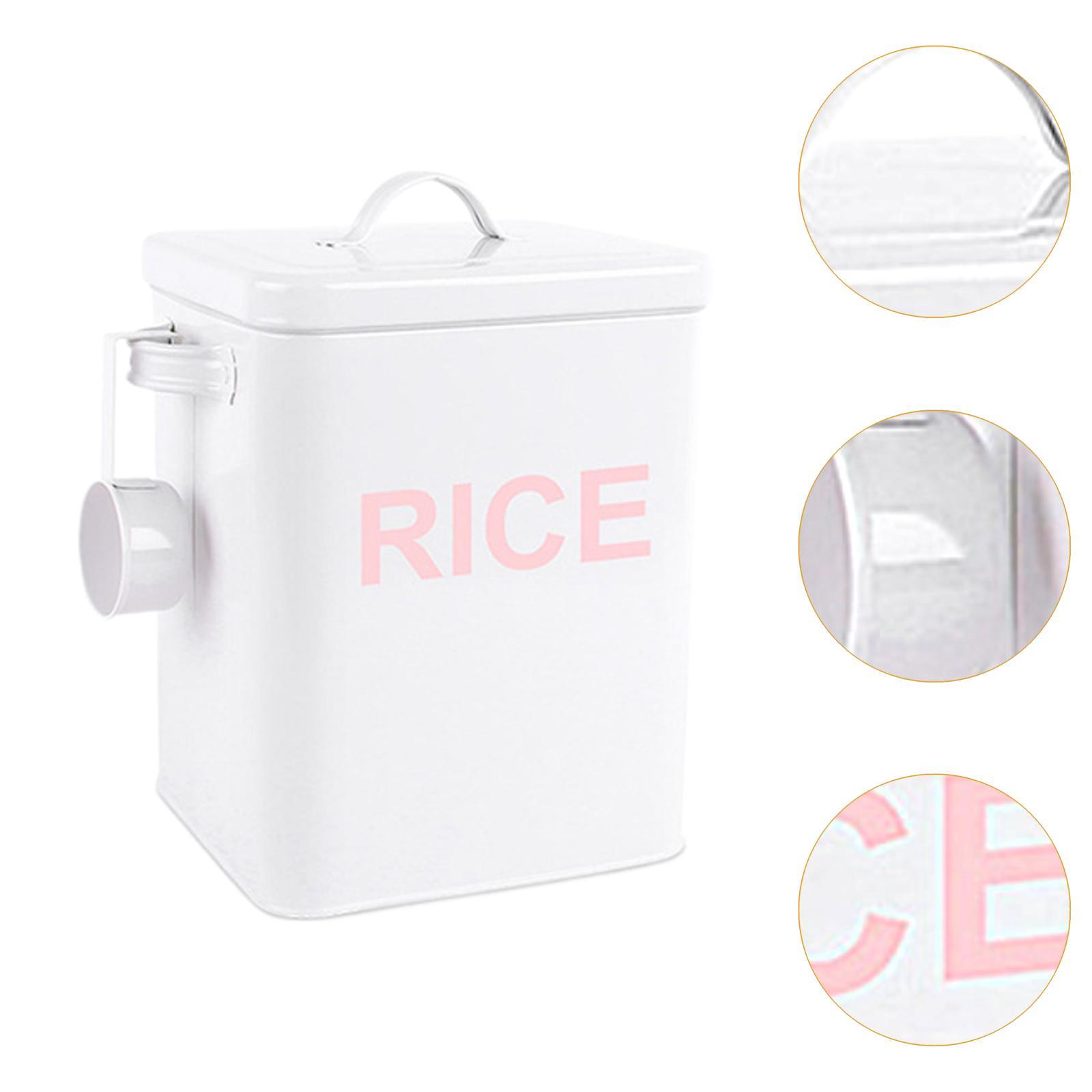 密閉式金属製米びつ、ハンドル付き鮮度保持容器、キッチンパント - Kitchen Baking Pantry のレビューと価格