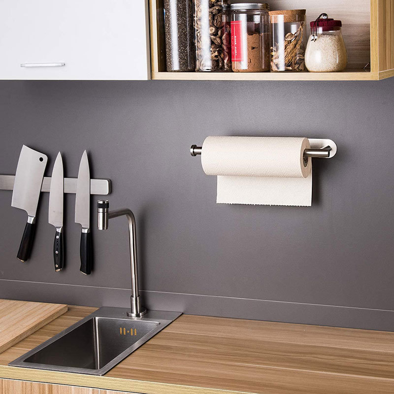 キッチンペーパータオルホルダー 粘着ティッシュハンガー トイ - Kitchen Baking Paper Holder のレビューと価格