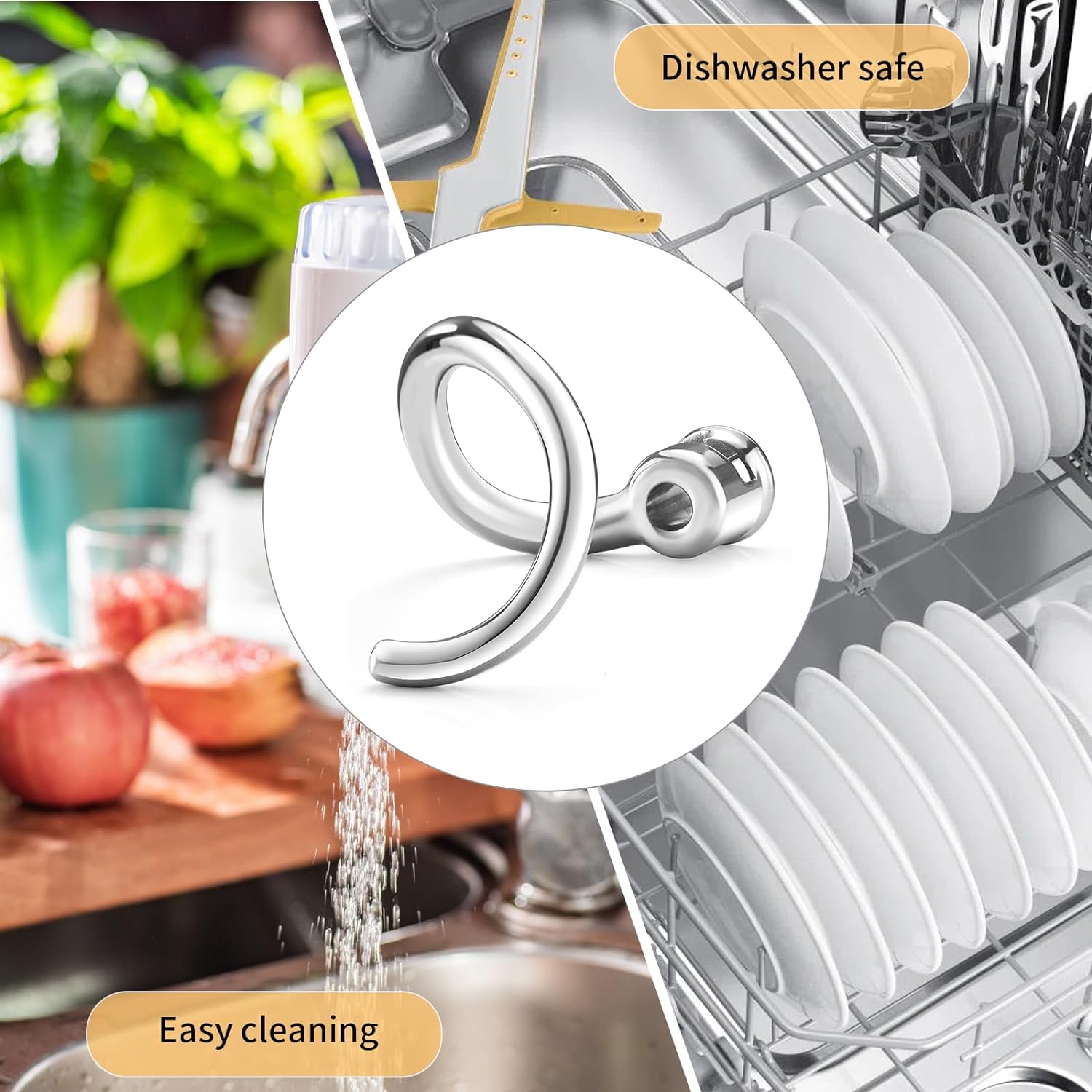 キッチン用ステンレスジャパワードフックアタッチメント,7クォ - Kitchen Aid Baking Bread のレビューと価格