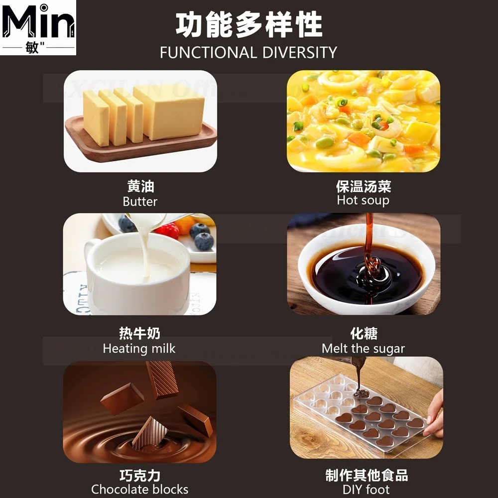 ホームワイズ 3L容量 30-85 ° C温度調節チョコレー - Commercial Kitchen For Baking のレビューと価格