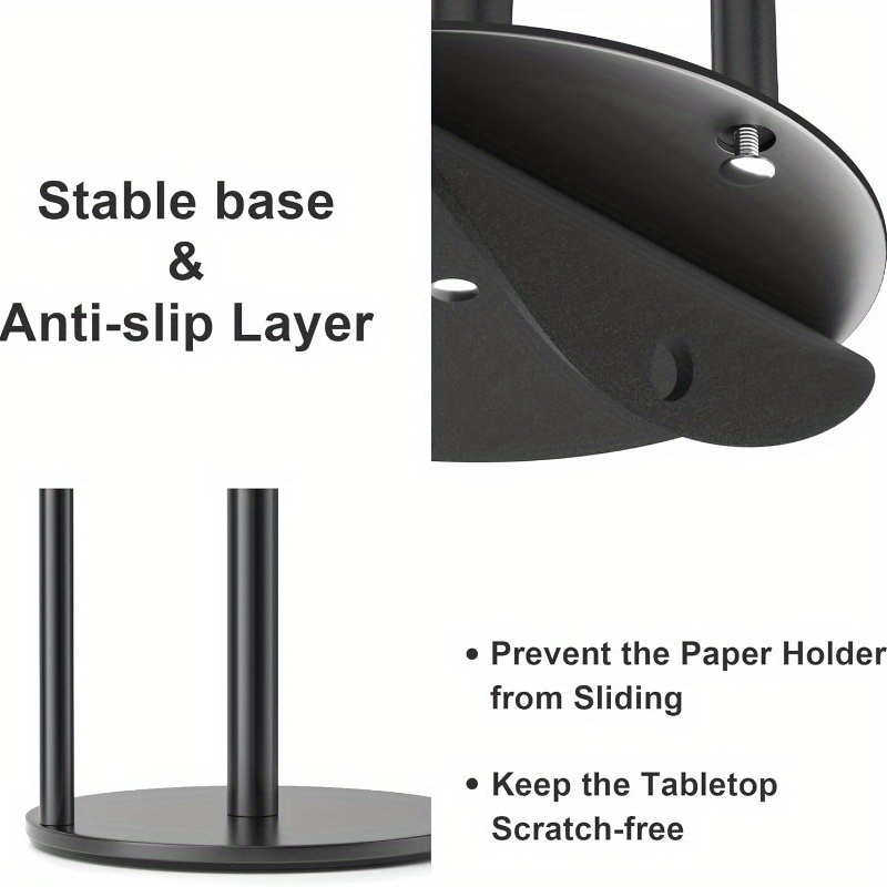 ペーパータオルホルダー ブラック、プレミアムステンレススチー - Kitchen Baking Paper Holder のレビューと価格