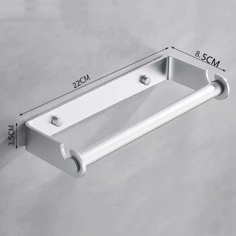 黒銀アルミ製ラップホルダー、ペーパータオルホルダー、壁掛け式 - Kitchen Baking Paper Holder のレビューと価格