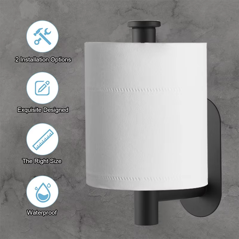 粘着式トイレットペーパーホルダー キッチンロールタオルラック - Kitchen Baking Paper Holder のレビューと価格