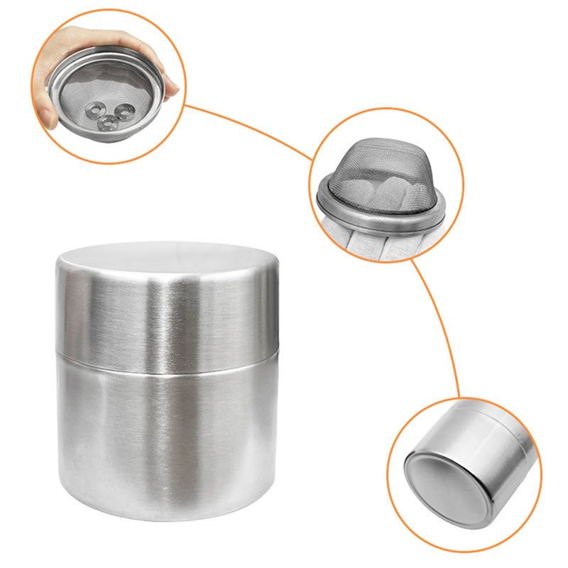 ステンレス製抹茶パウダーシフターと収納容器、キッチンベーキン - Kitchen Baking Canisters のレビューと価格
