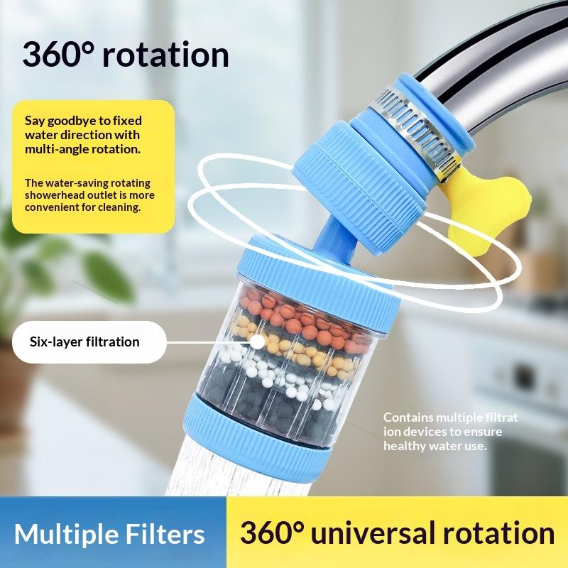 蛇口用浄水器 360度回転式汎用防滴浄水器 キッチンシンクス - Kitchen Baking Mixer のレビューと価格